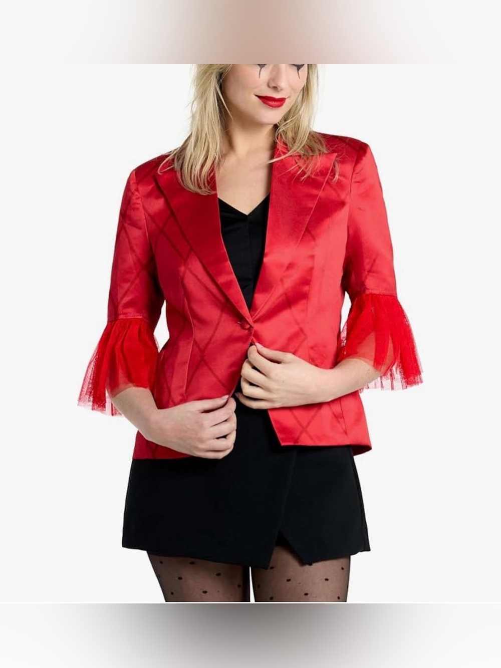 Spirit Halloween Adult Harley Quinn Costume Blazer Size S